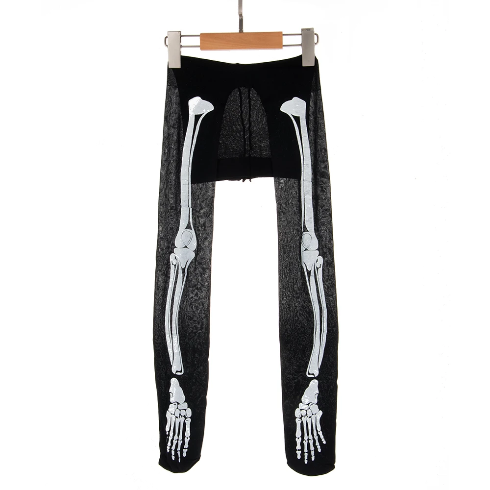 

Black Skeleton Skull Tattoo Pattern Pantyhose Tights Punk Stocking Pantyhose Tight Women Lady Girl Pantyhose Lingerie Hot Sexy