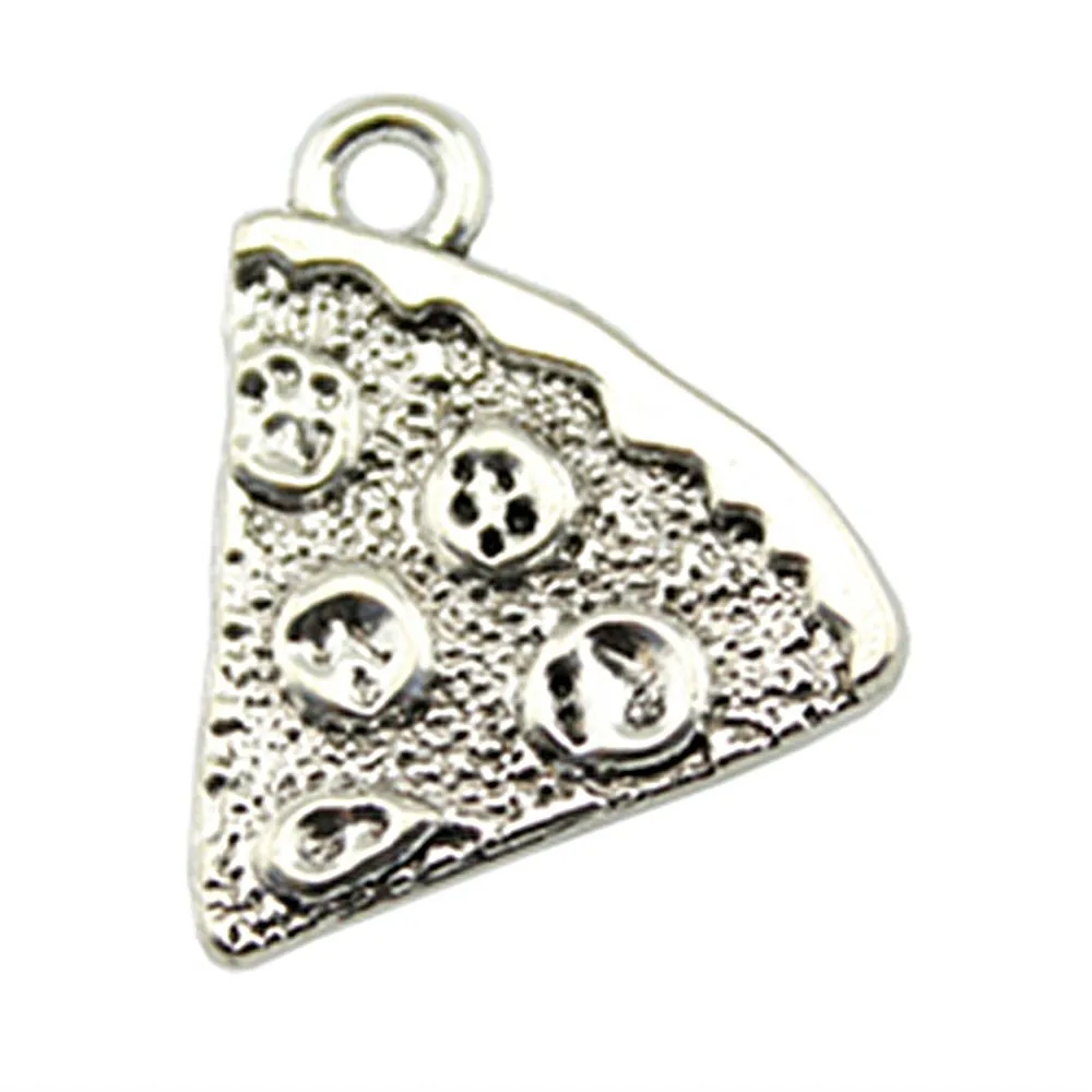 

15pcs BiscuitsCake Pizza Pendant Charms For Jewelry Making Antique Bronze Antique Silver Cake Charms Charm Biscuits 21x16mm