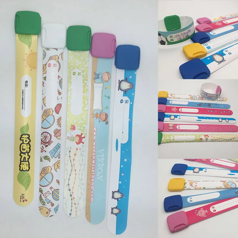 

3PCS/Set Variety of Designs and Colours Fully Adjustable Band Reusable Safety Wristbands for Kids Child Safety ID Wristband