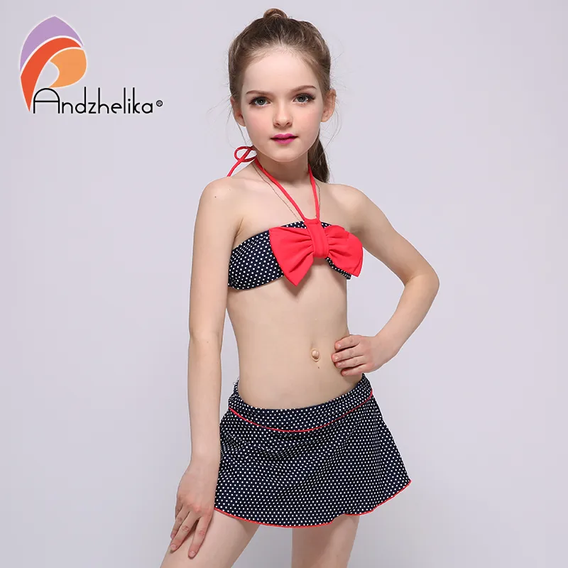 Andzhelika Children's Swimwear 2018 New Dress Girls Bikini