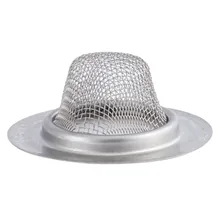 1Pc Kitchen Sink Strainer 5.3CM Stainless Steel Sink Drain Cover Drainer Basin Filter Mesh Sink Strainer for Bathroom Shower