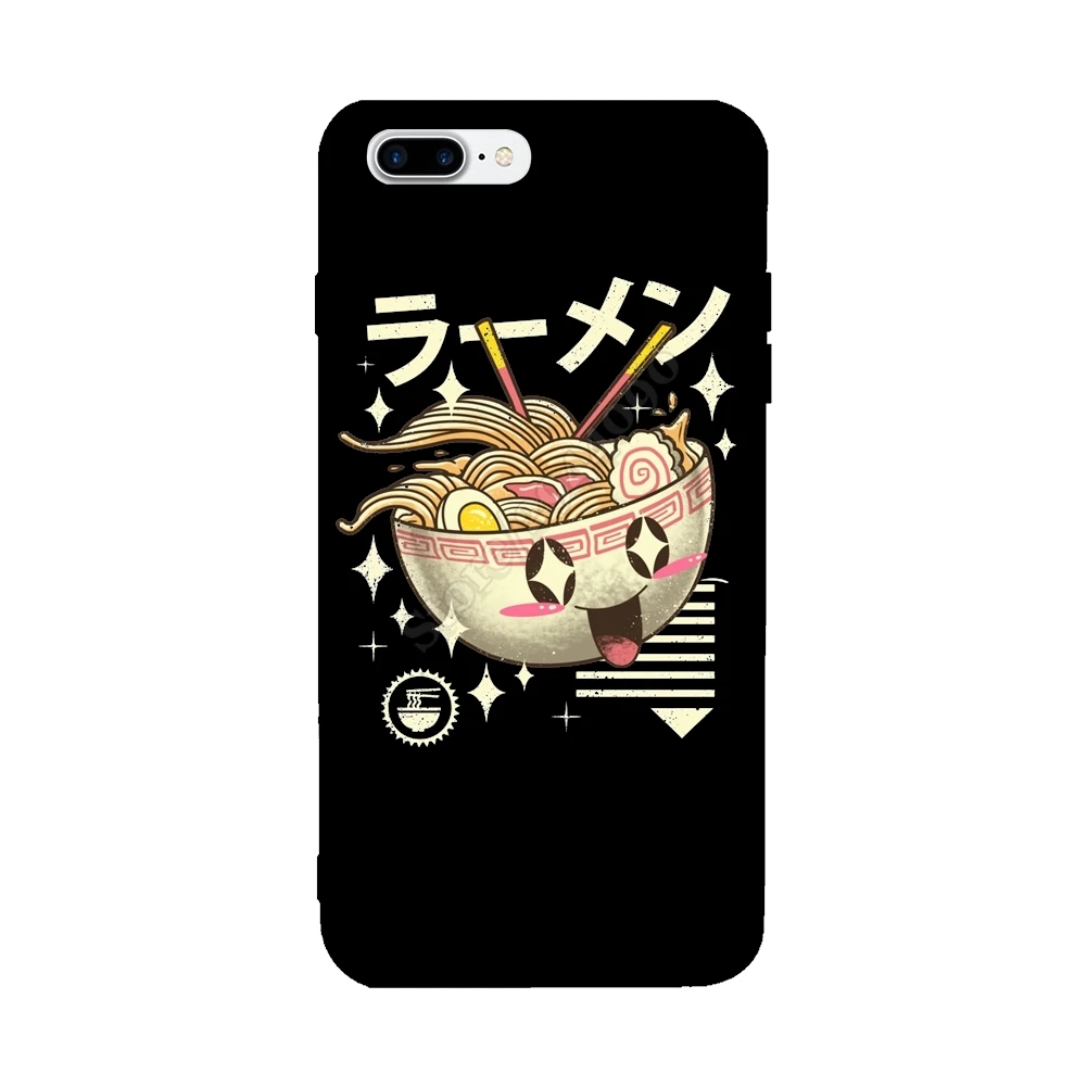 Прохладный Ретро Kawaii Ramen для Iphone 6 S 7 8 Plus Чехлы ТПУ Жесткий чехол телефона X |