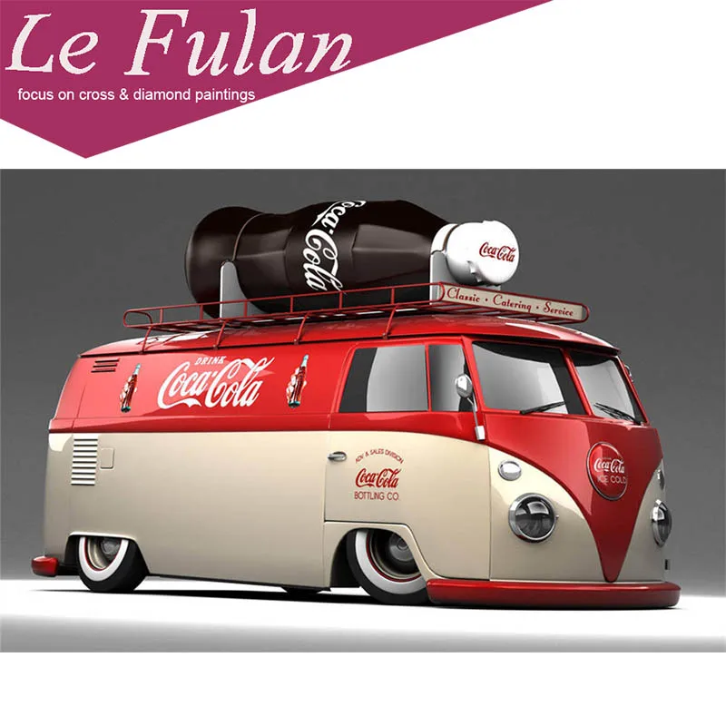 Le Fulan 5d Diy алмазная живопись Cola ретро мастер караван украшение автомобиля Daimond