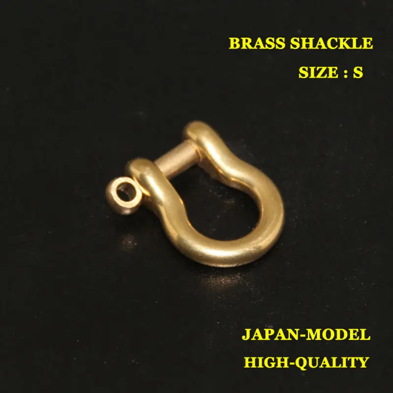SK602) 10 шт маленькая твердая латунная Скоба Соединительный карабин для связки ключей кожевенное ремесло высокого качества-Япония-модель