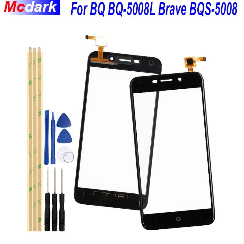 

Touch screen For BQ BQ-5008L Brave BQ-5008 BQS-5008L BQS-5008 Sensor Front Outer Glass Lens Digitizer Touch Panel Digitizer+Tool