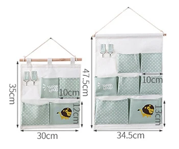Free shipping Washable Over the Door Storage Bag Door Office Wall Book Notebook Textbook Magazine Hanging Bag (10)