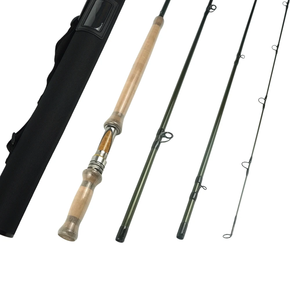Aventik 11'6'' 4sec Double Hand Switch Rods Fly Rods with Extra Tip Fly