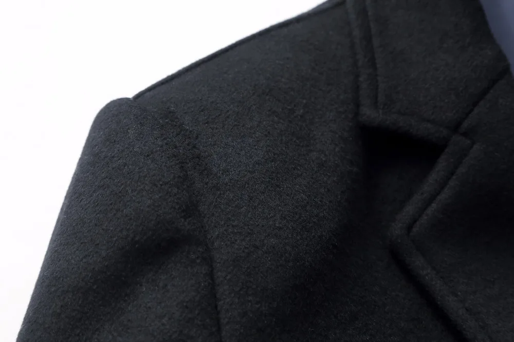 Shanghai Story осень/зима мужские тонкие длинные полушерстяные тренчи модные однотонные пальто Sobretudo Masculinos Inverno