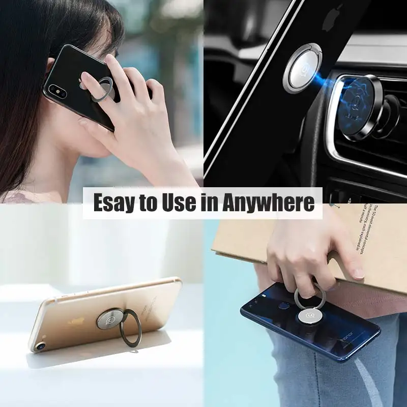 USAMS Finger Ring Holder for Samsung S9 Stand Mobile Phone holder 360 degree Finger Phone Holder Stand for iPhone X 8 7 6 Tablet