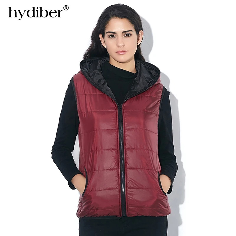 

2018 Winter Thickening Outerwear Hooded Patterns Fashion Casual Cotton Slim Women Vest Jacket Motorcycle Vest Women tops