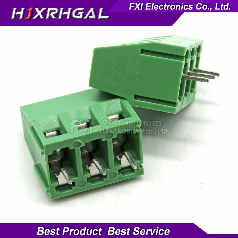 

20PCS KF128-3P 5.08mm KF128 3 Pin Green Connect Terminal Screw Terminal Connector Splice connector