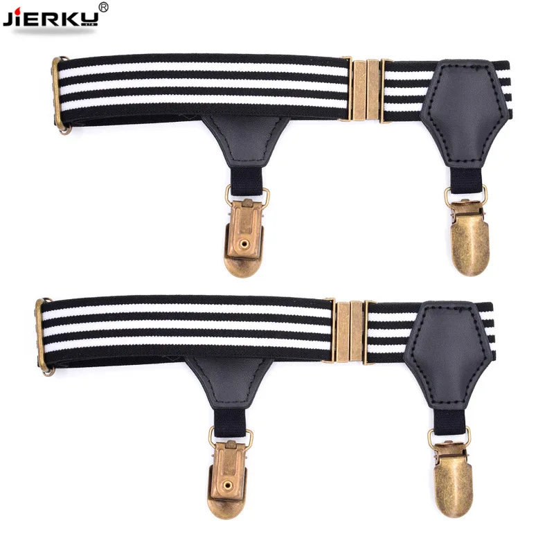 Ligas de calcetín a la moda para hombre, tirantes para perder, uniforme elástico, tirantes para piernas de negocios, 1 par