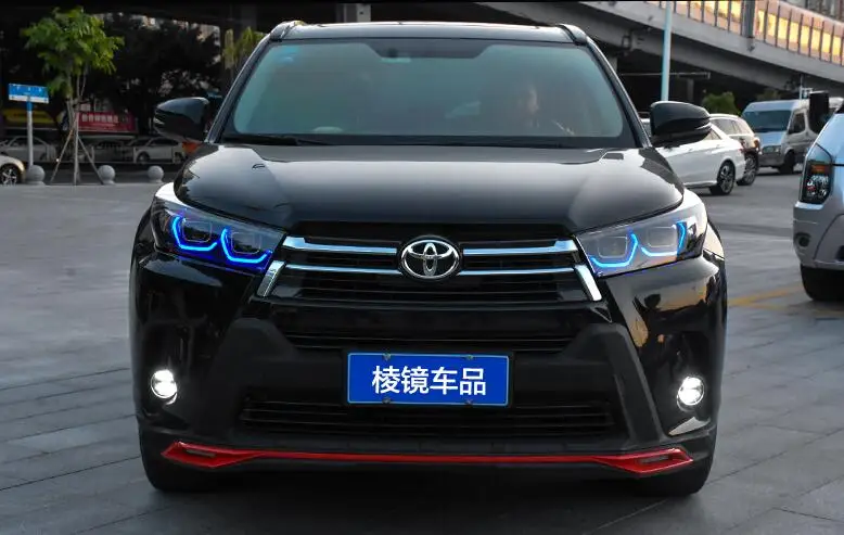 Автомобильный Стайлинг для фары Toyota Highlander Kluger DRL Дальний свет ближнего света динамическая Поворотная сигнальная задняя подсветка