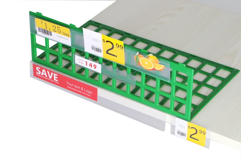 

Self-adhesive Data Strip Label Holder Shelf Edge Price Tag Display Clear Scanner Tag Cover Card Sign Frame Pop Clip Shelf Talker