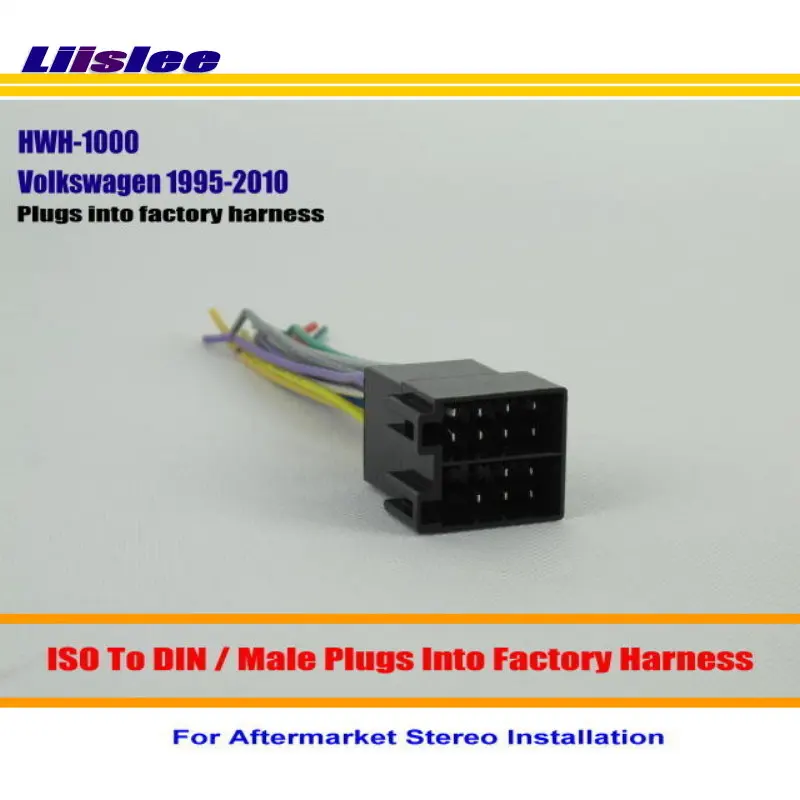 Liislee Car Stereo Radio ISO Wiring Harness Connector For Volkswagen
