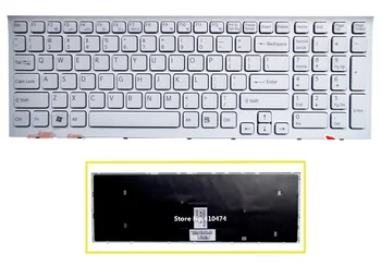 

SSEA New US Keyboard white for Sony vaio VPC-EB VPCEB VPC EB pcg-71211v VPCEB36FG VPCEB4J1R VPC-EB1E9R with frame