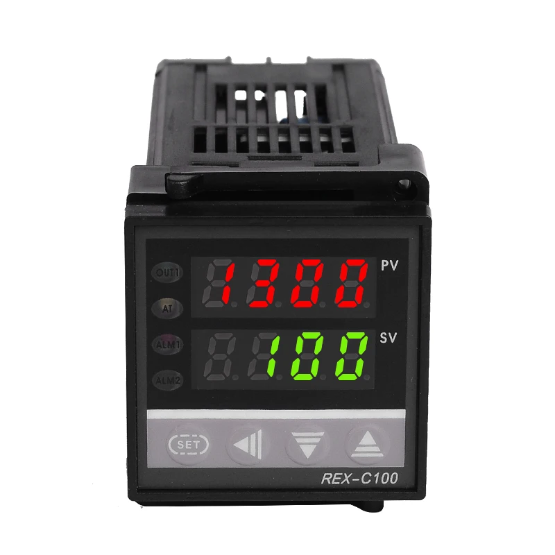 Goedkoop Set van PID Digitale Temperatuur Thermostaat Regulator Controller REX C100 met SSR output + Thermokoppel K + Solid State Relais SSR 40A