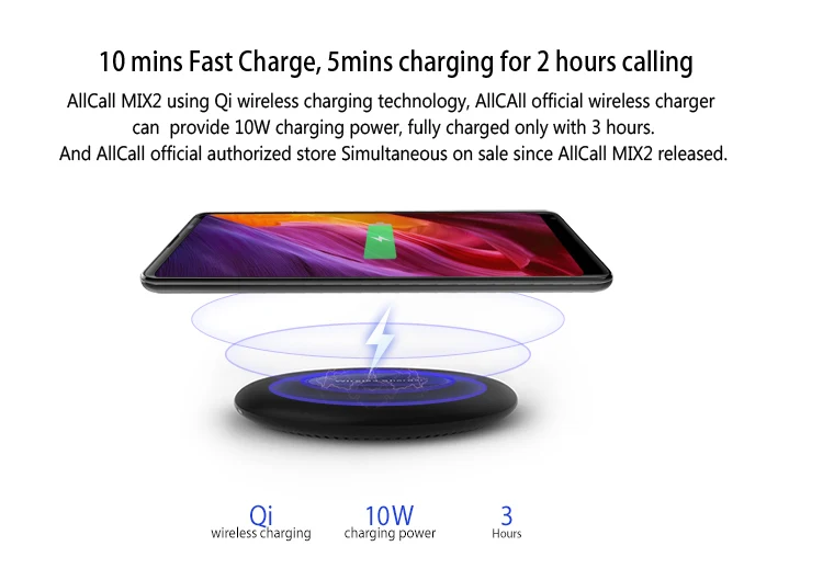 ALLCALL MIX2 6GB RAM 64GB ROM Helio P23 MTK6763 2.0GHz Octa Core 5.99 Inch 2.5D FHD+ Full Screen Android 7.1 4G LTE Smartphone