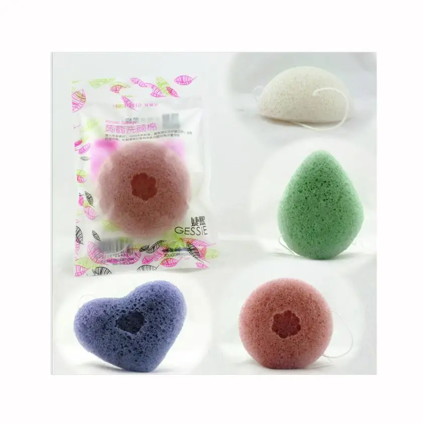 Natural Perfect Konjac Sponge Bath Face Cleansing Robot Cosmetic Puff