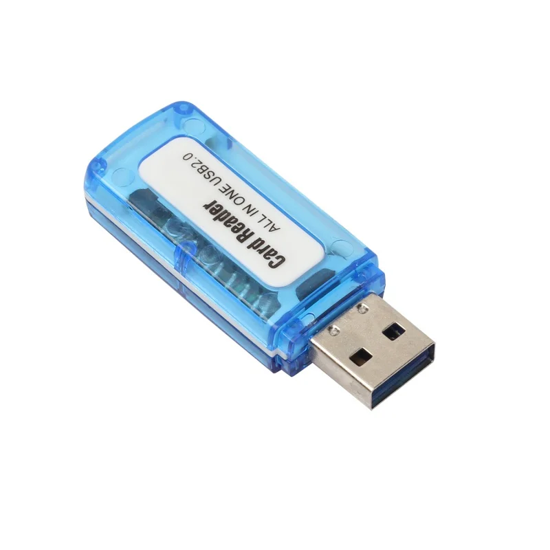 Портативный мини 4в1 мульти карта памяти считыватель USB 2,0 TF M2 Флешка картридер адаптер