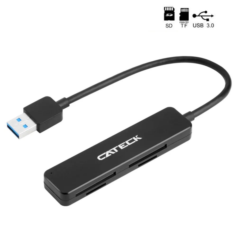 USB 3.0 4 Slot Card Reader same time read 2 cards dual SD dual Micro SD