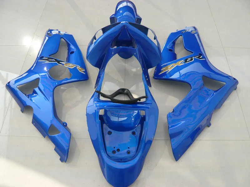 Hi-grade Injection mold Fairing kit for KAWASAKI Ninja ZX6R 636 03 04 ZX 6R 2003 2004 ABS Plastic Blue Fairings set+gifts KE34 | Автомобили