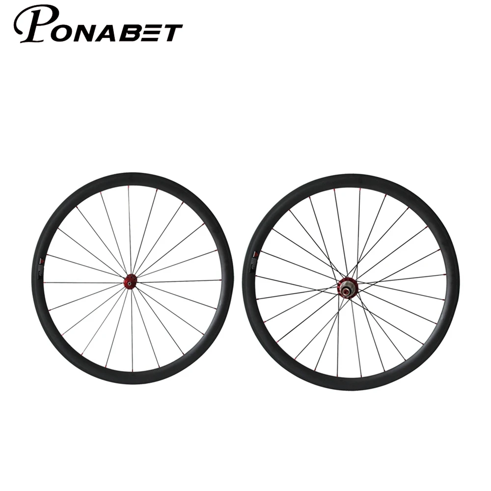 PONABET 38 мм 700C полный углеродный телефон с керамической втулкой powerway|clincher bike wheels|bike