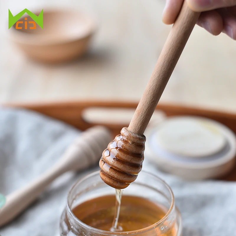 Buy WCIC 10PCS Practical Long Handle Honey Dipper For Honey Jar Kitchen Tools