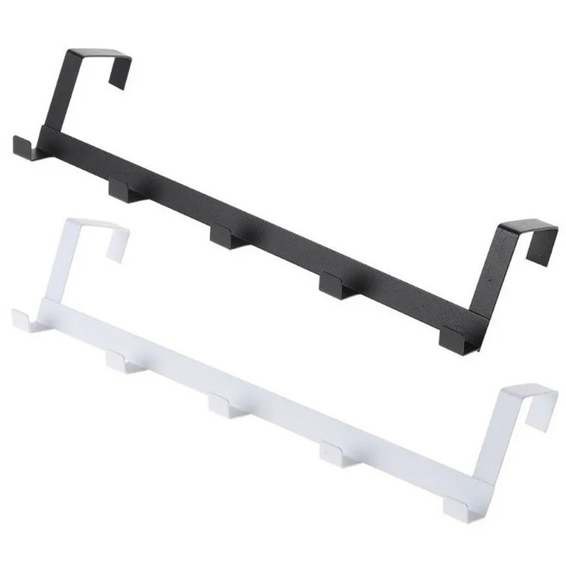 

Over The Door 5 Hooks Home Bathroom Organizer Rack Clothes Coat Hat Towel Hanger Housekeeping Organizers hooks up