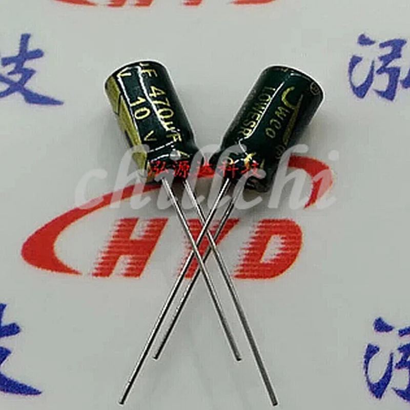 300PCS / 10V470UF green 6*12 long-life high frequency capacitance | Обустройство дома