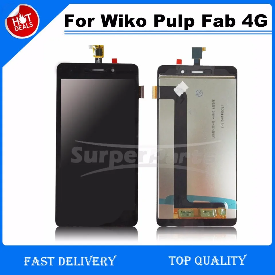 

Black/White For Wiko Pulp Fab 4G LCD Display and Touch Screen Assembly Repair Part Mobile Accessories For Wiko Pulp Fab 4G