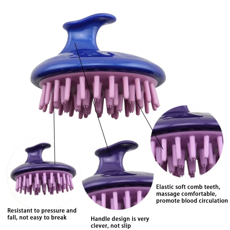 Щетка для ванны душа Спа для похудения Массажная щетка силикон головы шампунь для тела щетка для массажа головы гребень уход за волосами Расческа