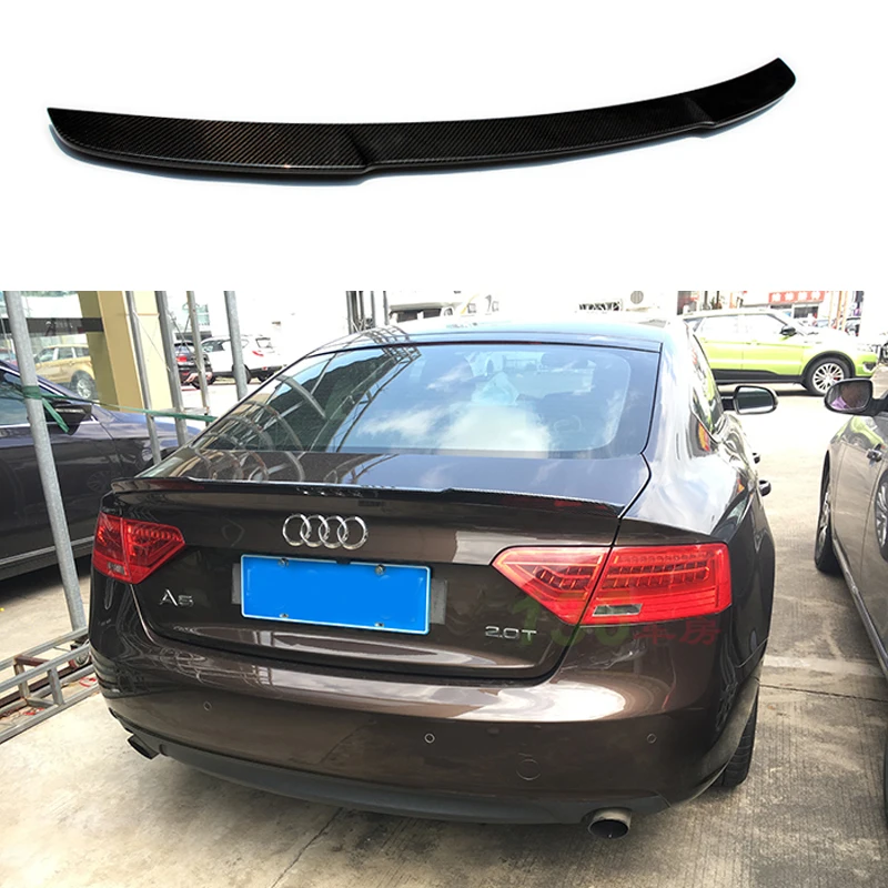 

M4 Style Carbon Fiber Rear Trunk spoiler Wing Fit For Audi A5 4Doors Sedan 2010 - 2015