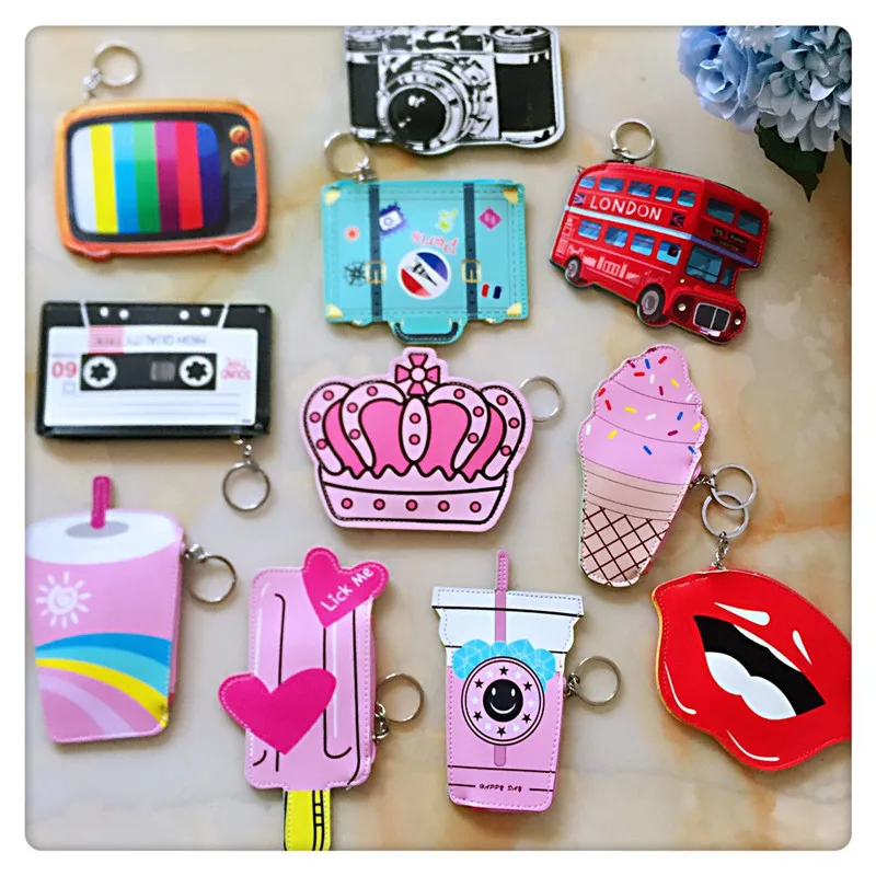 Originality Mini Funny Leather Wallet Woman Coin Purse