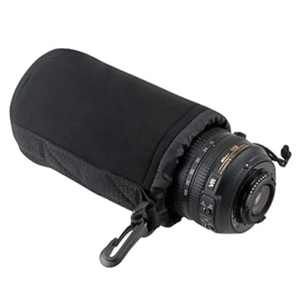 Universal Neoprene Waterproof Soft Video Camera Lens Pouch Protector Bag Case SizeM For Canon