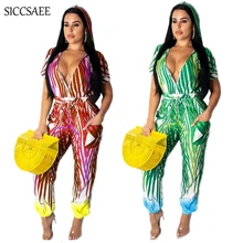 Zipper Front Hoody Rompers Womens Jumpsuit Harem Overalls For Women Pinup Summer 2019 Loose Bamboo Printed Macacao Feminino Sexy Zipper Front Hoody Rompers Womens Jumpsuit Harem Overalls For Women Pinup Summer 2019 Loose Bamboo Printed Macacao Feminino Sexy