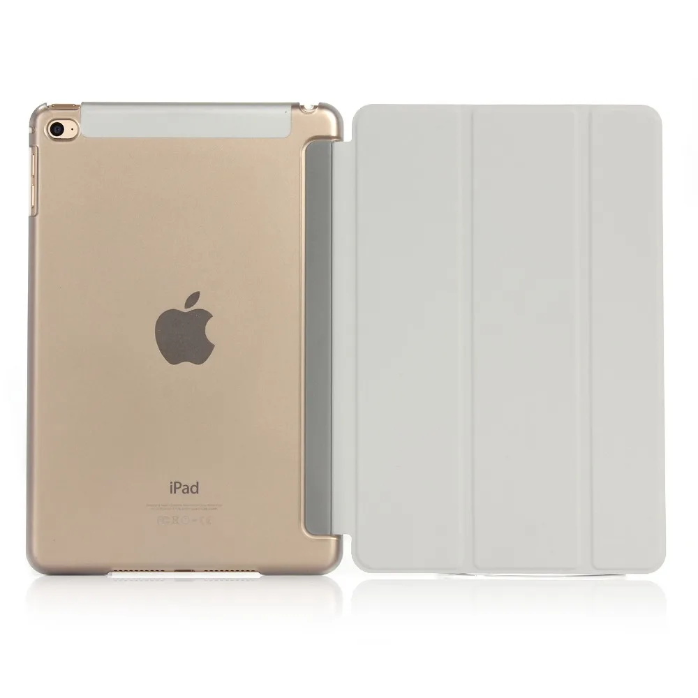 GOOYIYO - 2018 New Case For iPad Mini 4 Original PU Leather Case Matte Back Protect Shell Trifold Stand Ultra Slim Smart Cover GOOYIYO - 2018 New Case For iPad Mini 4 Original PU Leather Case Matte Back Protect Shell Trifold Stand Ultra Slim Smart Cover
