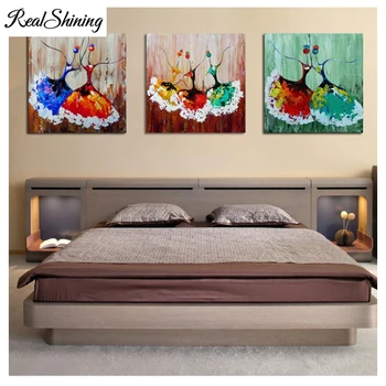 

5D diy diamond painting 3pcs Women Ballet Dancer full drill diamond embroidery mosaic diamond picture Canvas painting art FS5736