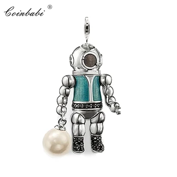 

Pendant Aquanaut Diver Aliens For Women And Men Trendy 925 Sterling Silver Gift Thomas Style Glam Fit Ts Fashion Soul Necklace