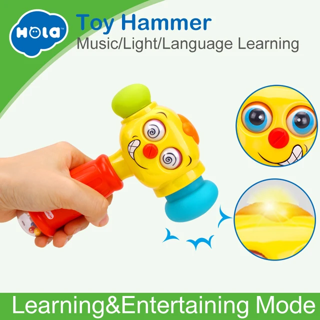 Kids Play & Learn Toy Hammer Electric Music Sound Play Hammer Funny