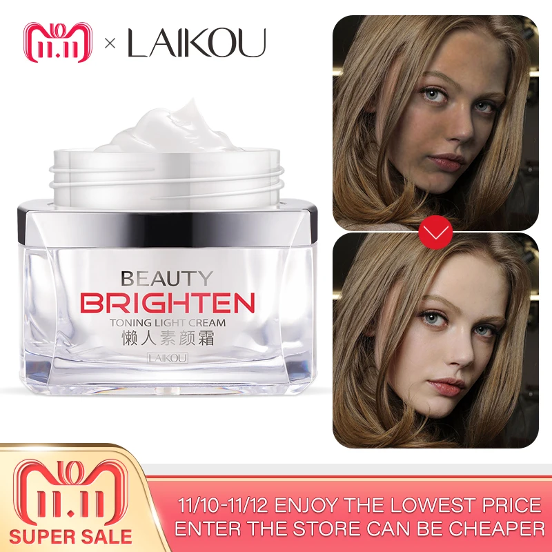 

Invisible Concealer LAIKOU instant tone up face primer makeup cream foundation cream brighten toning light complex repair face