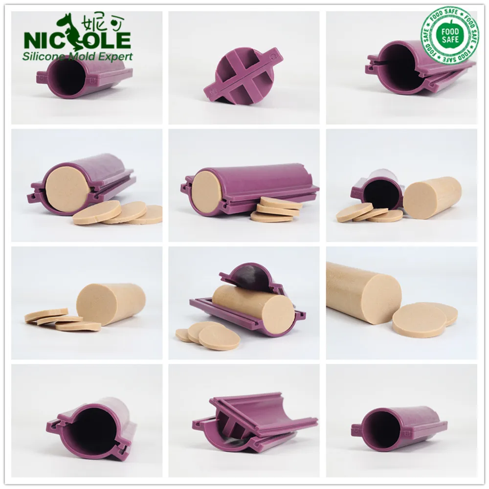 Nicole D0029 Big Round Silicone Soap Pipe Tube Column Mold Diameter 7cm