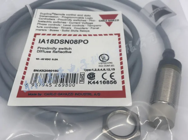 

FREE SHIPPING 100% NEW IA18DSN08PO proximity switch M18 three-wire PNP normally open inductive sensor