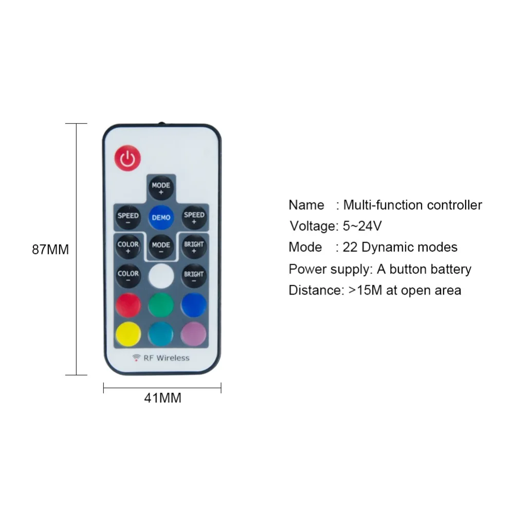 3 17 24 ключа USB RGB контроллер 5V интерфейс 4 Pin светодиодный диммер применяются к 5050 2835