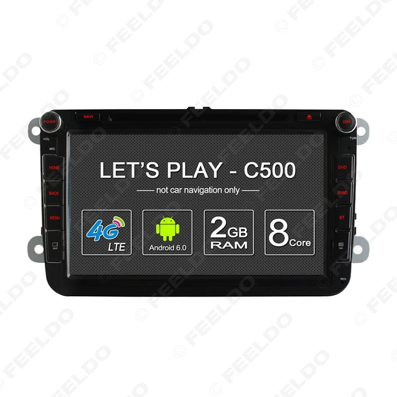 Sale FEELDO 8inch Android 6.0 (64bit) DDR3 2G/32G/4G LTE Car DVD GPS Radio For VW Sharon/Amarok/Caddy/EOS 11