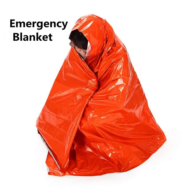 2PCS 210*130CM Reusable Thicken Warming Emergency Blanket First Aid