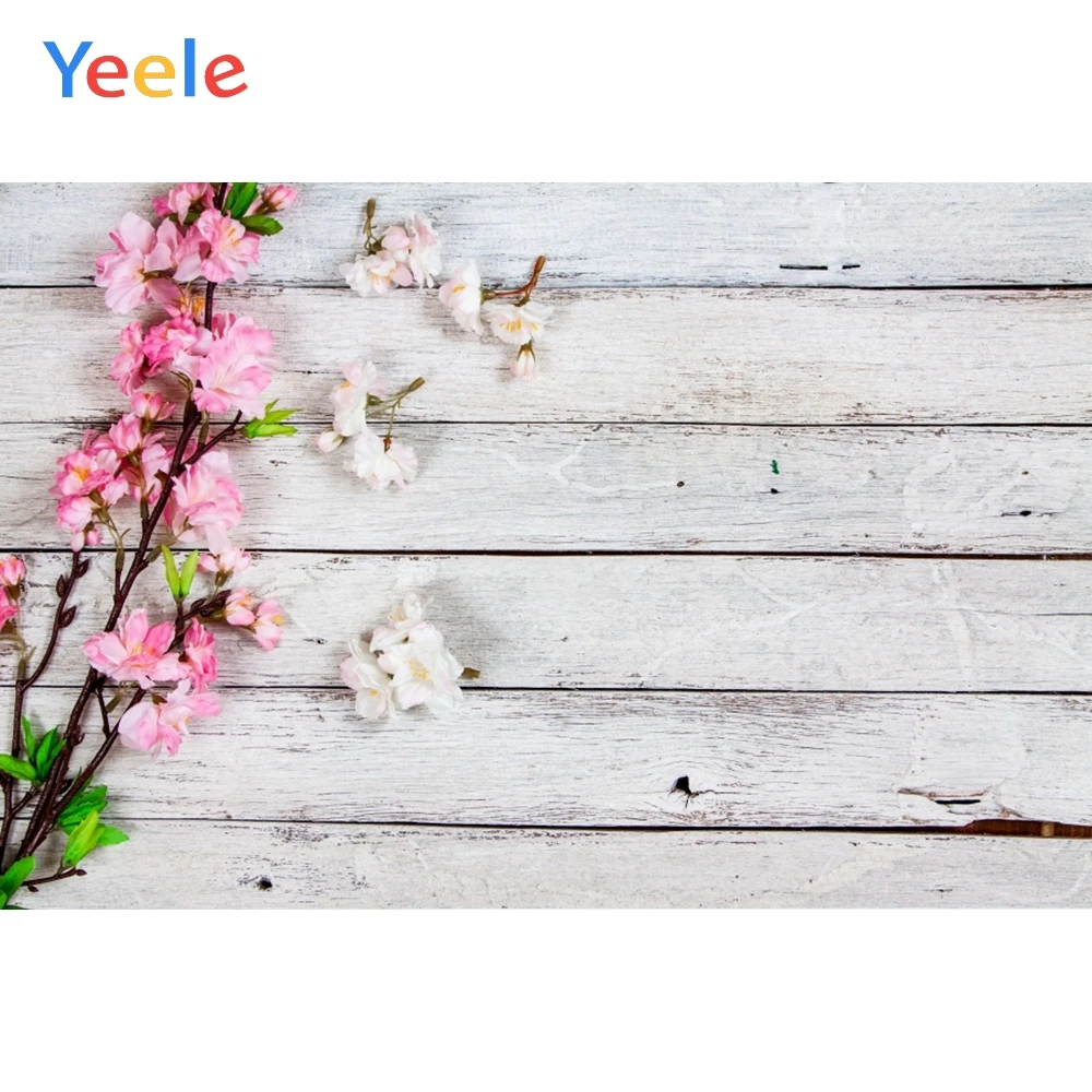 

Yeele Wooden Board Flowers Fresh Baby Boards Backdrops Photography Background Customized Photographic Backdrop For Photo Studio