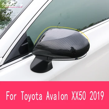 

For Toyota Avalon XX50 2019 Car-Styling ABS Car External Rearview Mirror Cover Sequins Auto Stickers Decoration Accessories