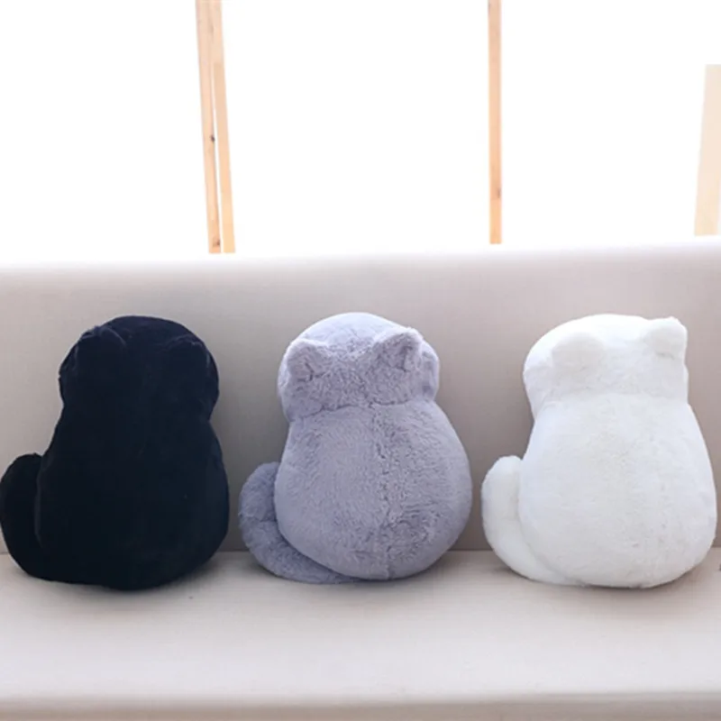 

33cm Kawaii Plush Cat Toys Staffed Cute Shadow Cat Dolls Kids Gift Doll Lovely Animal Toys 3 Colors Home Decoration Soft Pillows