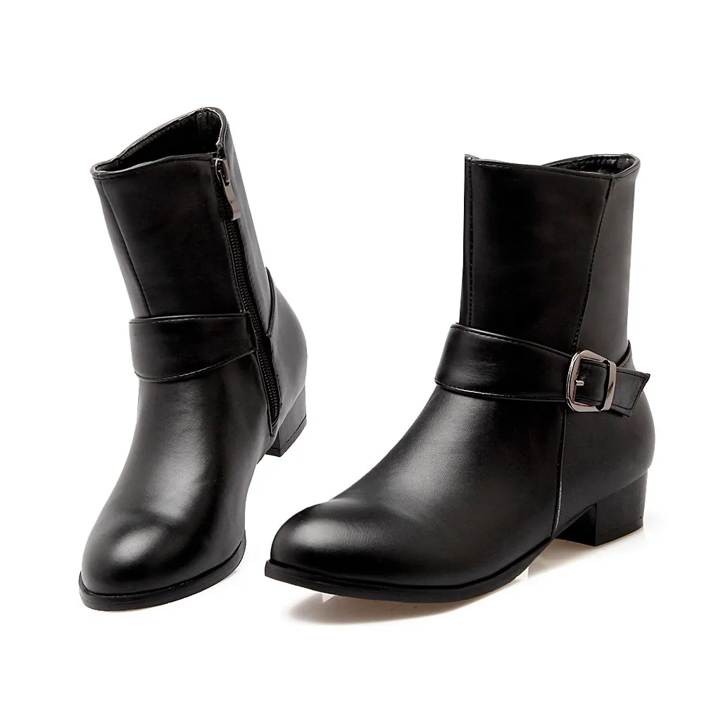 Ms Qiu Dong Season With Belt Buckle In The New Knight Boots For